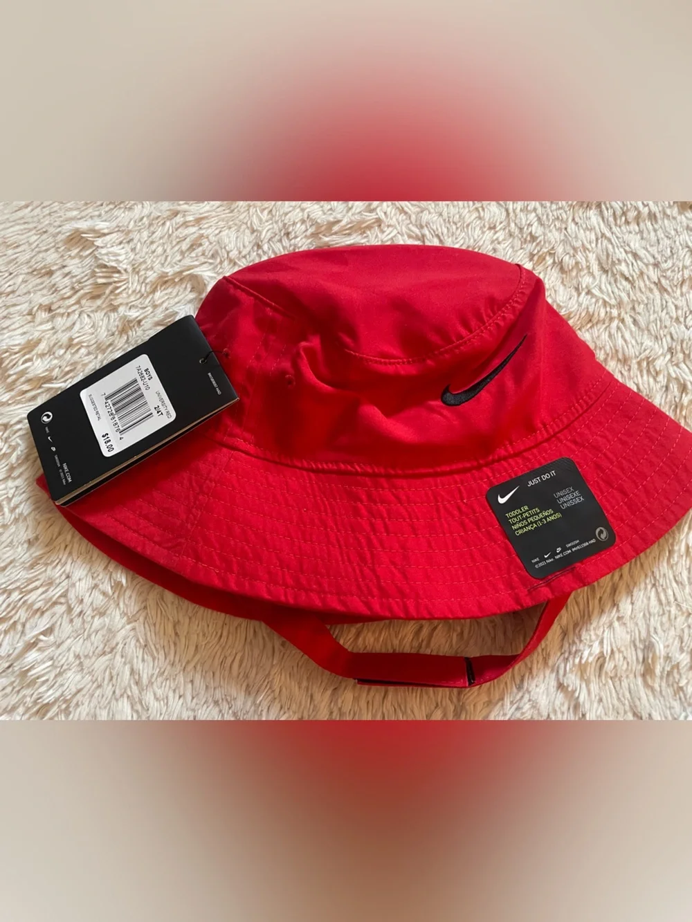 Nike Red Quilted Bucket Hat